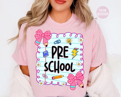 Comfort Colors® Coquette Preschool Shirt, Pre-School Teacher Shirts