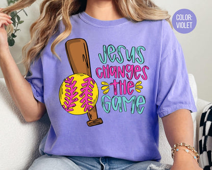 Comfort Colors Softball Mom Shirt: Christian Sports Tee