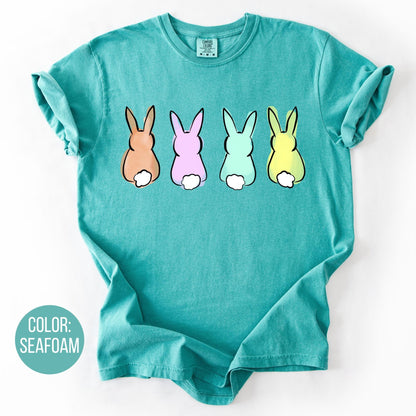 Comfort Colors Colorful Bunny T-Shirt - Happy Easter Gift