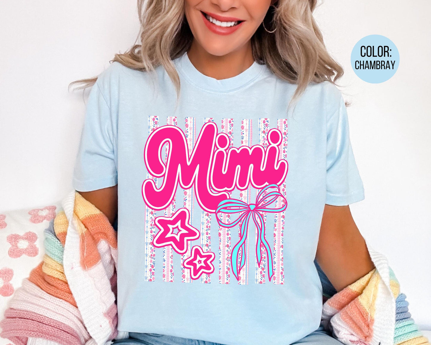 Comfort Colors® Floral Mimi Shirt, Gift for Mimi