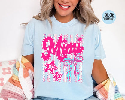 Comfort Colors® Floral Mimi Shirt, Gift for Mimi