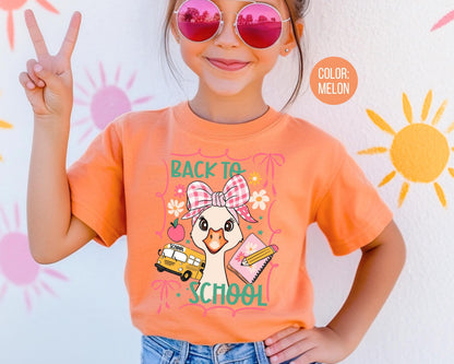 Comfort Colors Goose Back to School Shirt - Kids First Day Tee