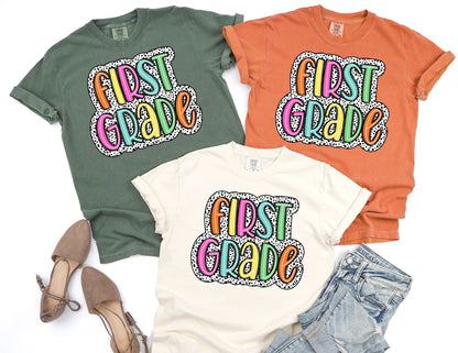 Comfort Colors Dalmatian First Grade Teacher Shirt