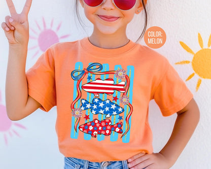 Comfort Colors 4th of July Fish Shirt, Patriotic Fish, Stars and Stripes Shirts
