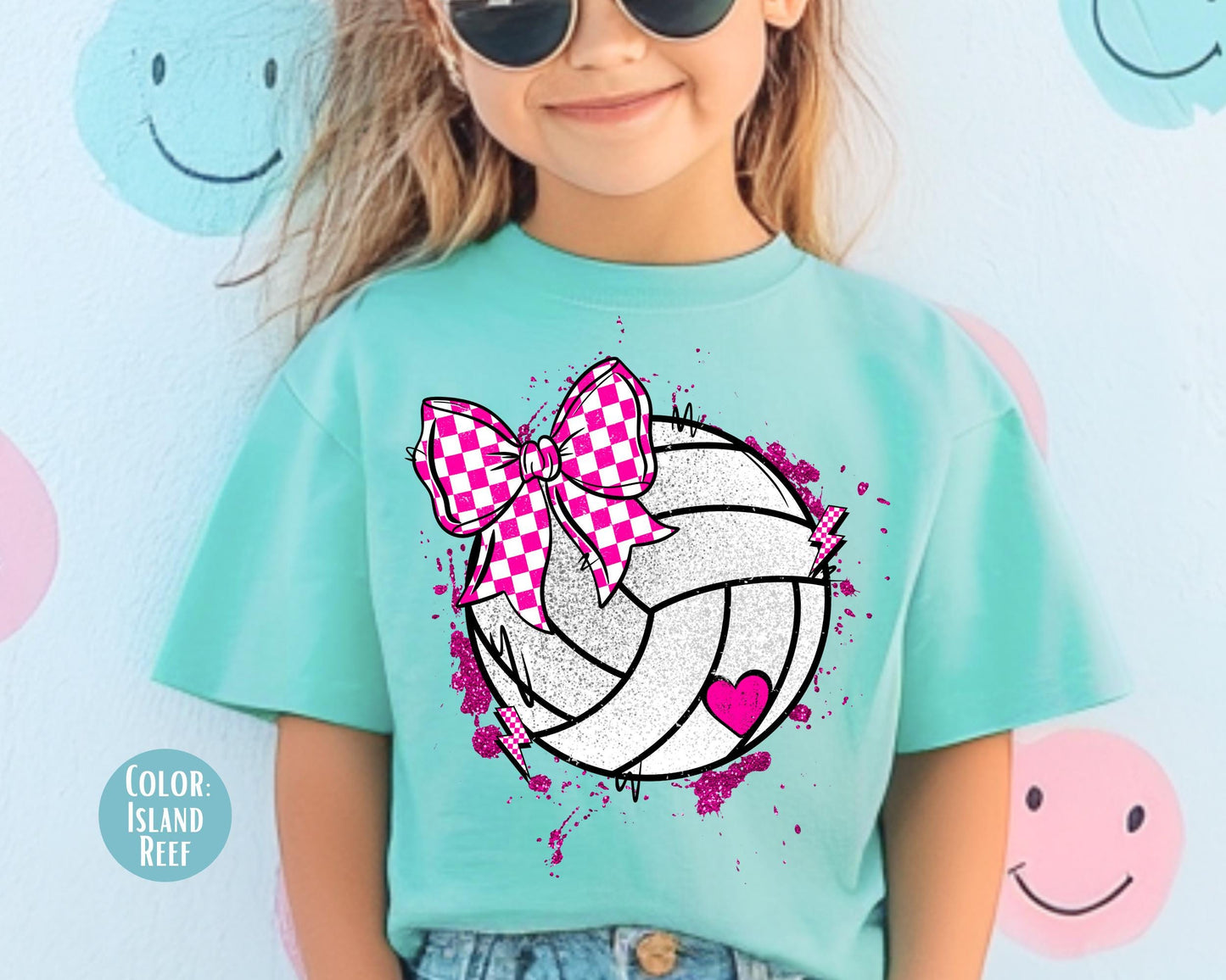 Comfort Colors Girls Volleyball Shirt: Matching Mom & Daughter Volley Shirts