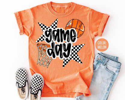 Comfort Colors Boys Basketball Game Day Shirt