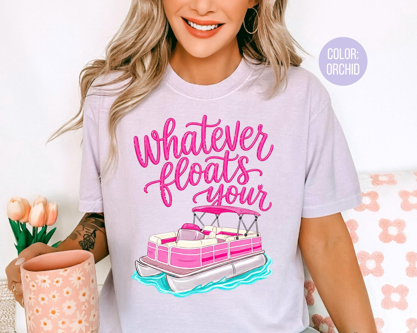 Comfort Colors Whatever Floats Your Boat Shirt, Lake Shirts