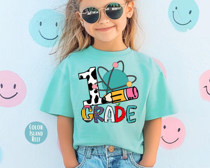 Comfort Colors Kids First Grade Shirt: Back to School Tee