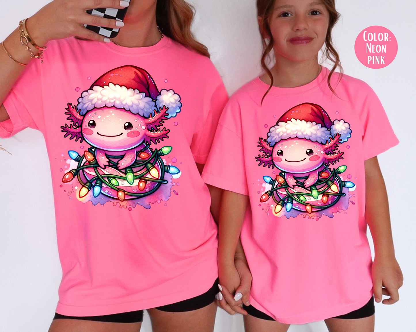 Comfort Colors Christmas Axolotl Shirt, Axolotl Gift