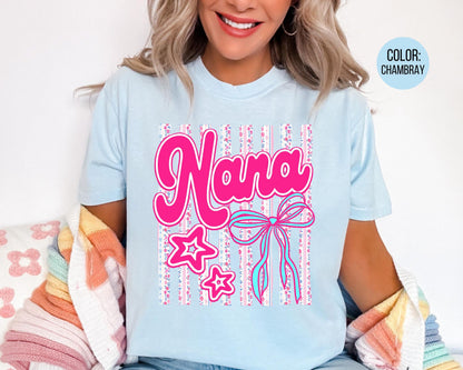 Comfort Colors® Floral Nana Shirt, Gift for Nana