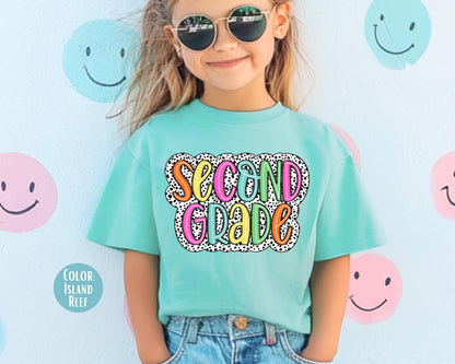 Comfort Colors Dalmatian Second Grade Shirt - Back to School Tee