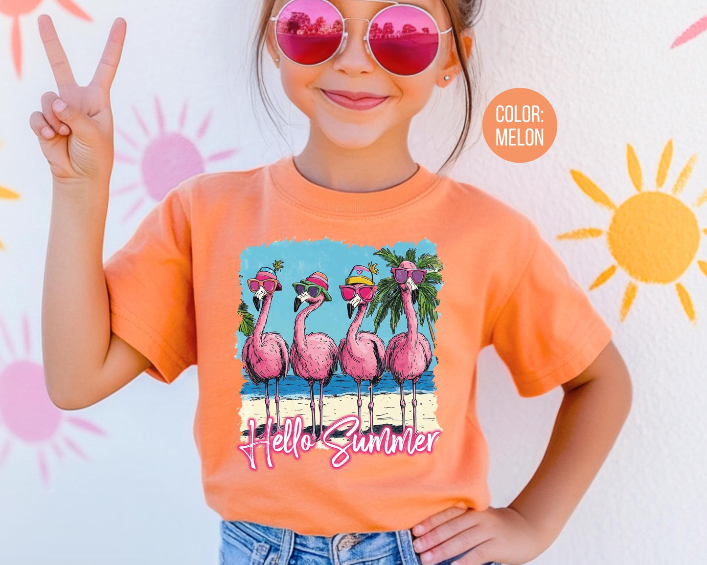 Comfort Colors Flamingo Shirt: Matching Mom & Daughter Summer Tees