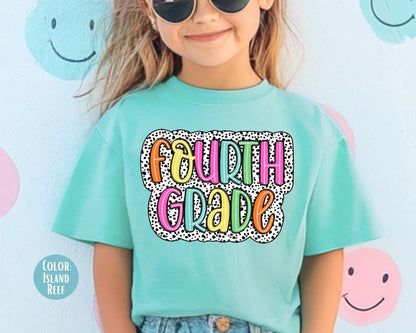 Comfort Colors Dalmatian Fourth Grade Shirt - Back to School Tee