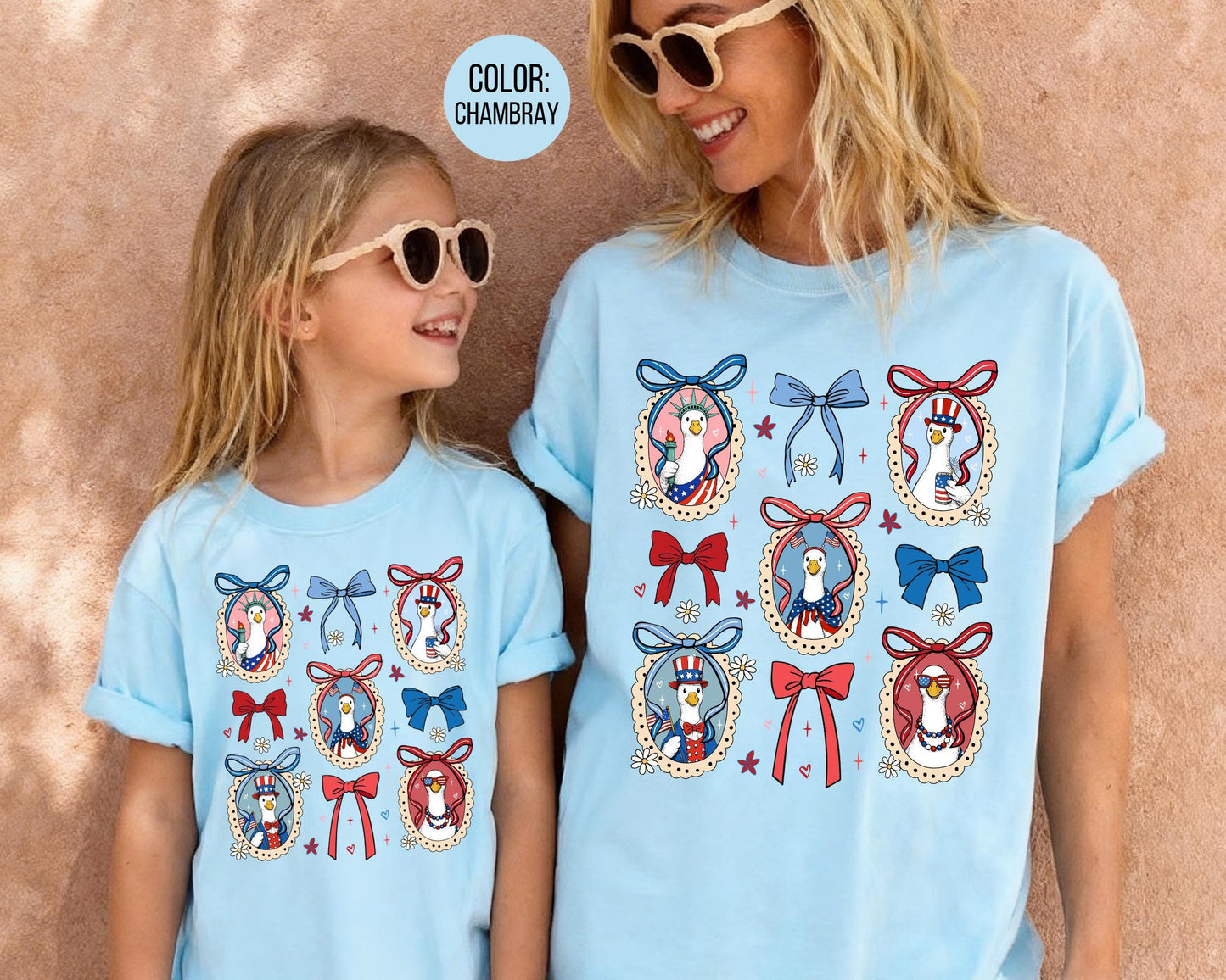 Comfort Colors Patriotic Goose Shirt, Goose 4th of July Shirts