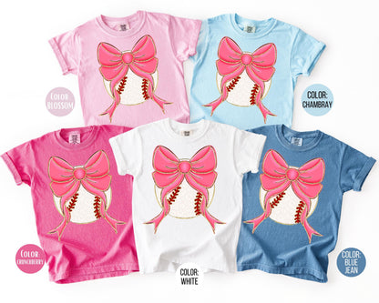 Comfort Colors Leopard Coquette Baseball Shirt, Girls Baseball Shirts