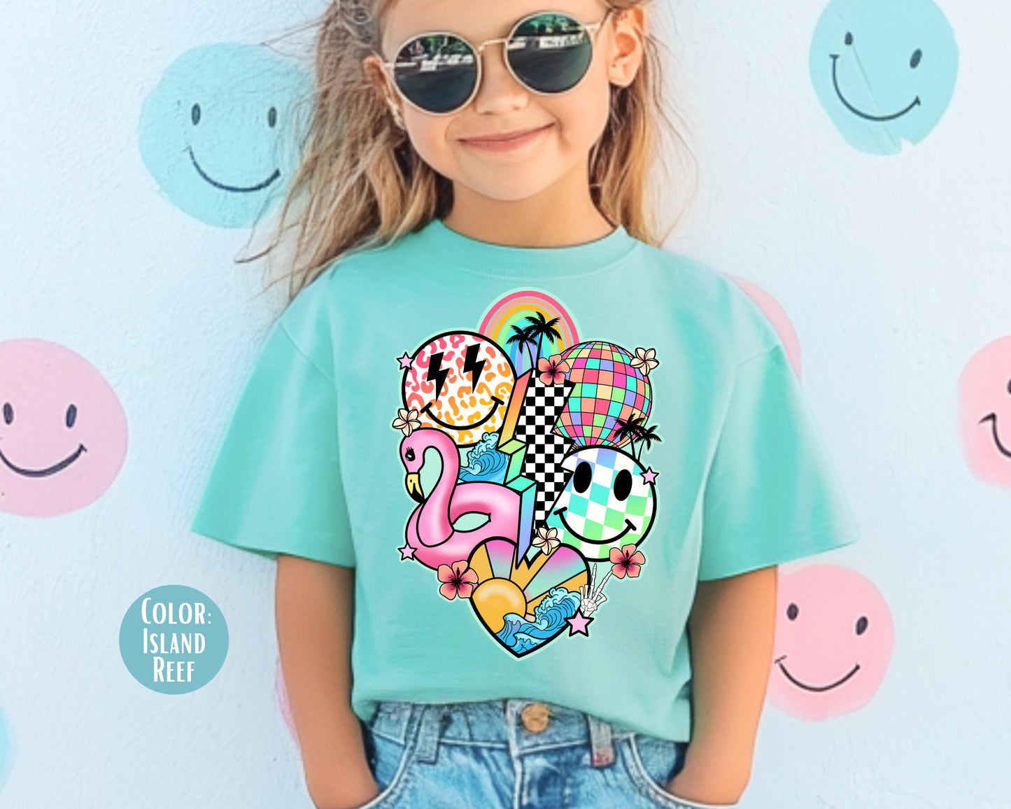 Comfort Colors Retro Summer Shirt: Matching Mom and Daughter Tees