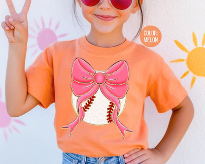 Comfort Colors Leopard Coquette Baseball Shirt, Girls Baseball Shirts