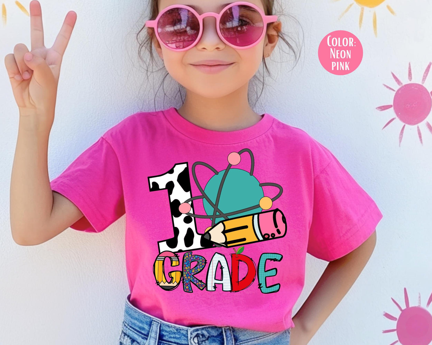 Comfort Colors Kids First Grade Shirt: Back to School Tee