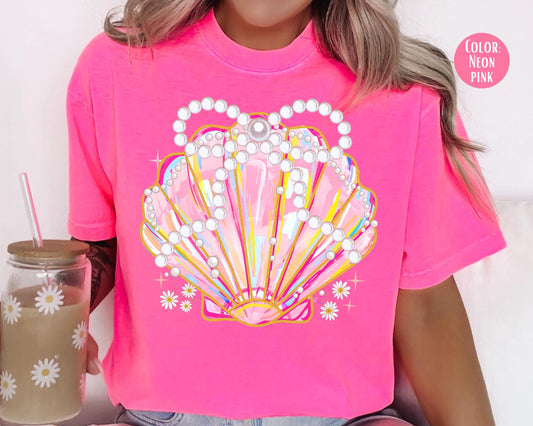 Comfort Colors® Pearl Coquette Clam Shirt, Girls Summer Shirts