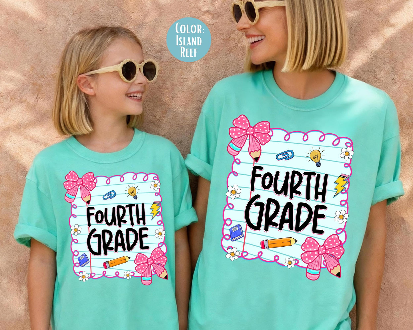 Comfort Colors® Coquette Fourth Grade Shirt, 4th Grade Teacher Shirts