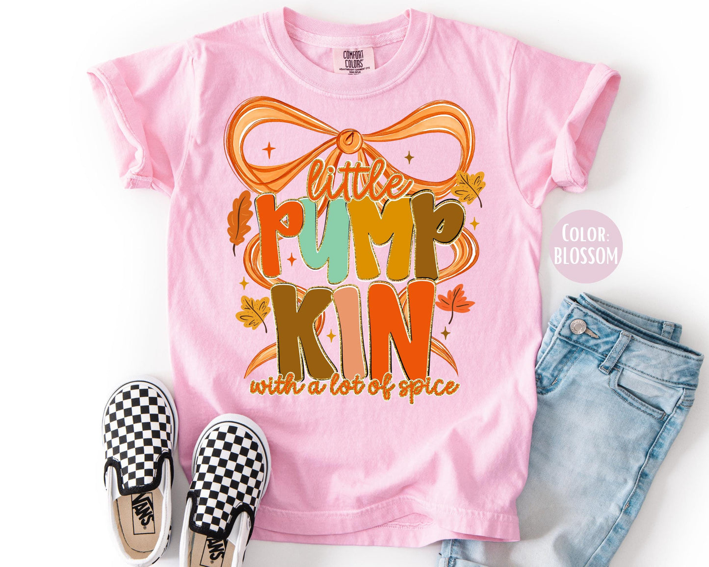 Comfort Colors Little Pumpkin Spice Thanksgiving Shirt - Kids Fall Outfit
