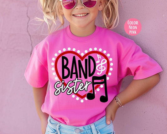 Comfort Colors® Band Sister Shirt, Marching Band Sister Shirt, Little Sister Shirt