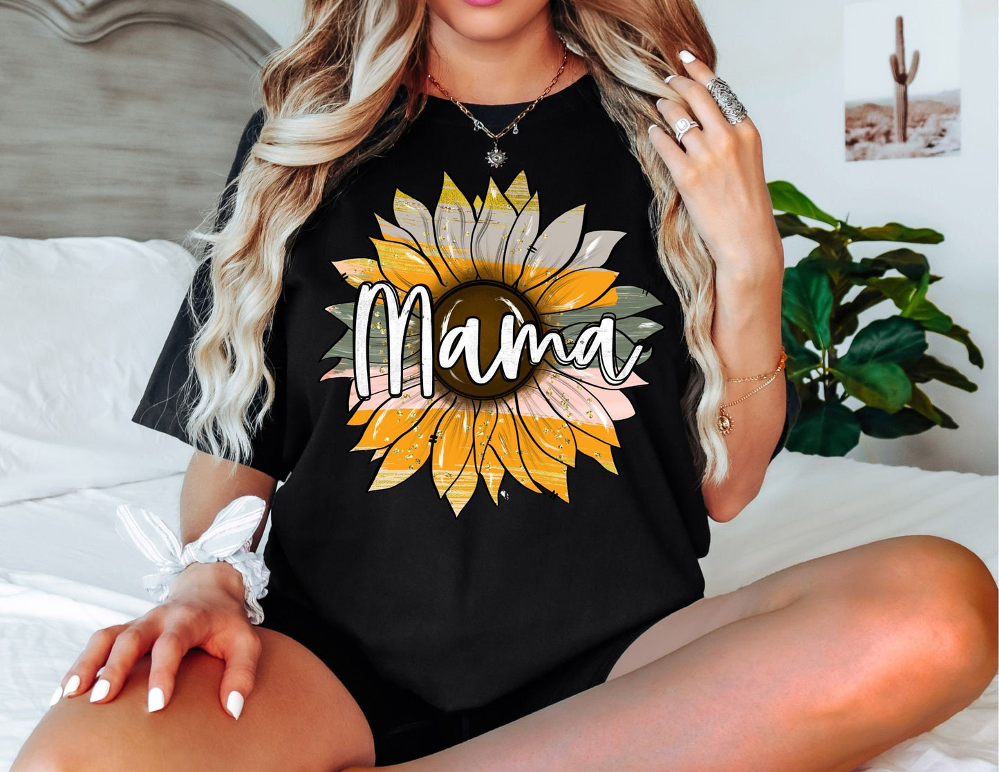 Comfort Colors Mama Sunflower Shirt, Mother's Day Gift