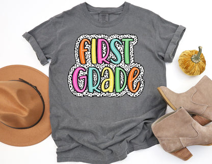 Comfort Colors Dalmatian First Grade Teacher Shirt