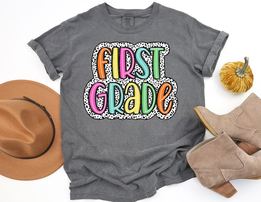 Comfort Colors Dalmatian First Grade Teacher Shirt