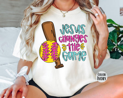 Comfort Colors Softball Mom Shirt: Christian Sports Tee