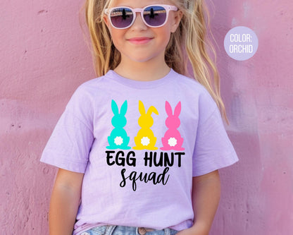 Comfort Colors® Egg Hunt Squad Shirt, Matching Easter Egg Hunting Shirts