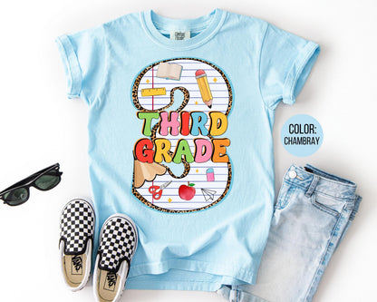 Comfort Colors 3rd Grade Pencil Shirt - Back to School