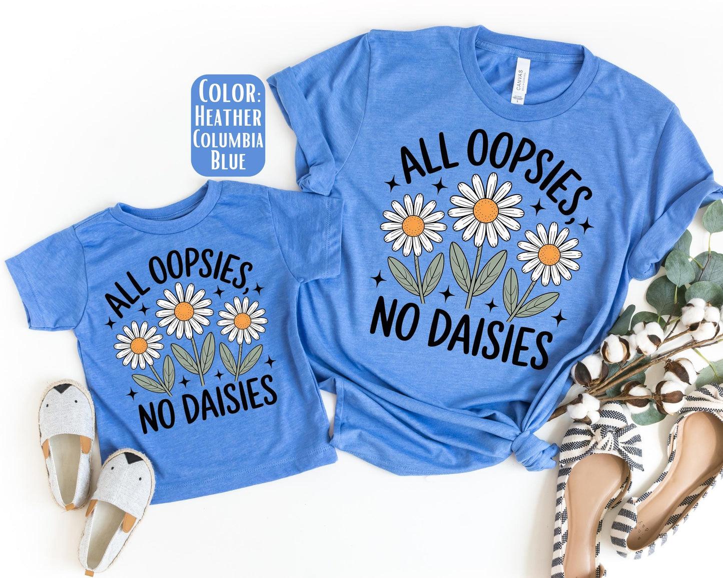 Mama Mini All Oopsies No Daisies Shirt, Mother's Day Gift, Matching Mommy and Me Daisy Shirt, Mama Mini Outfit, Mother Daughter Shirts