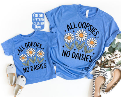 Mama Mini All Oopsies No Daisies Shirt, Mother's Day Gift, Matching Mommy and Me Daisy Shirt, Mama Mini Outfit, Mother Daughter Shirts