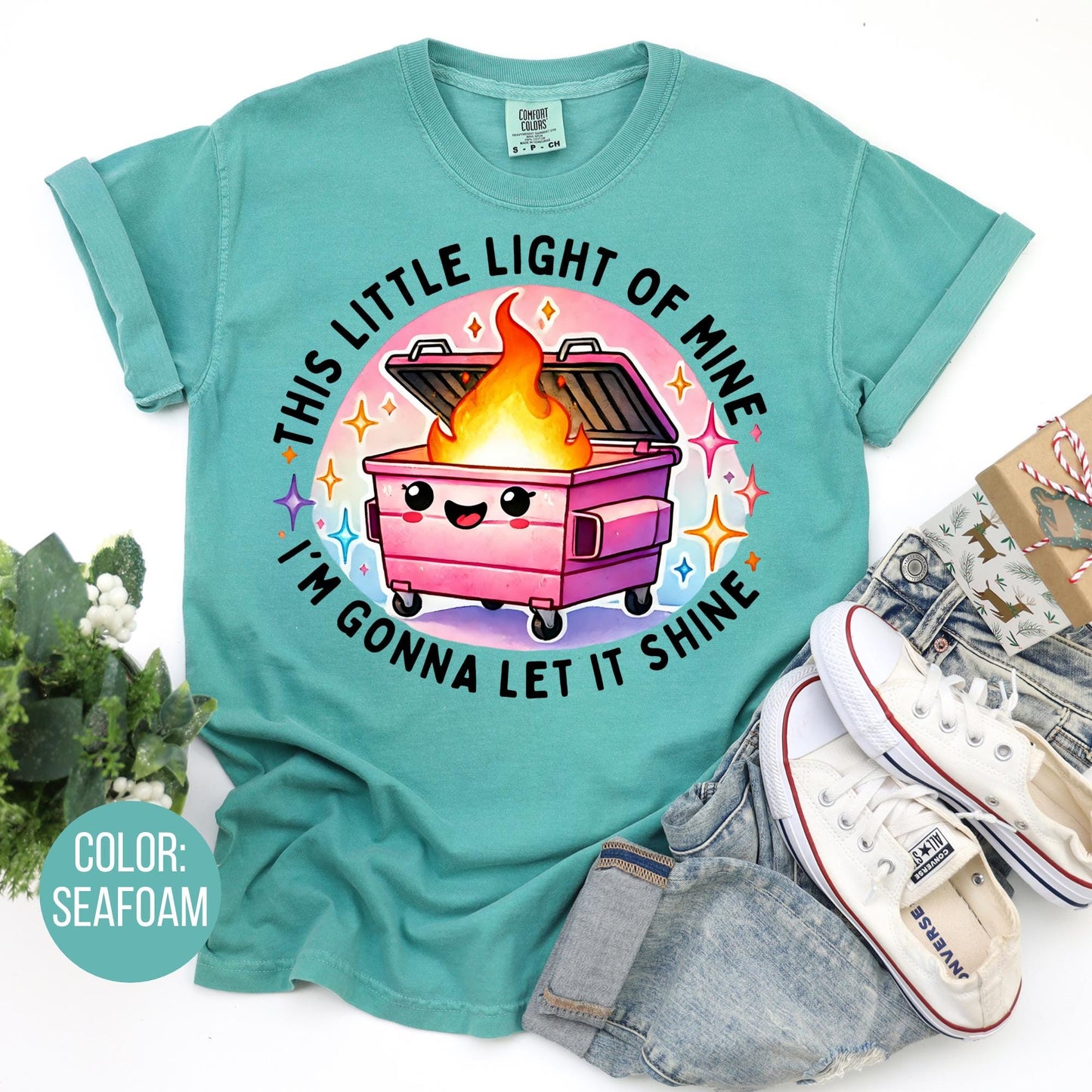 Comfort Colors Dumpster Fire Shirt: Funny Sarcastic Tee