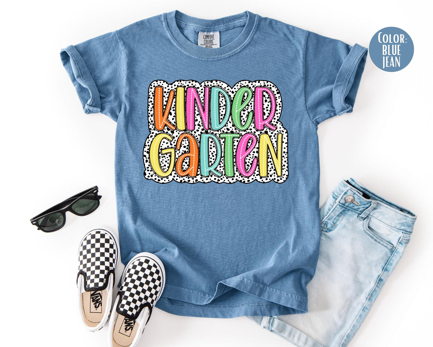 Comfort Colors Dalmatian Kindergarten Shirt - Back to School Tee