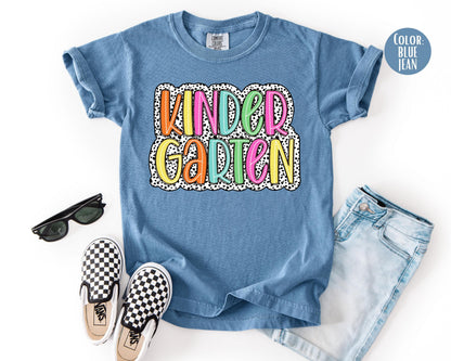 Comfort Colors Dalmatian Kindergarten Shirt - Back to School Tee