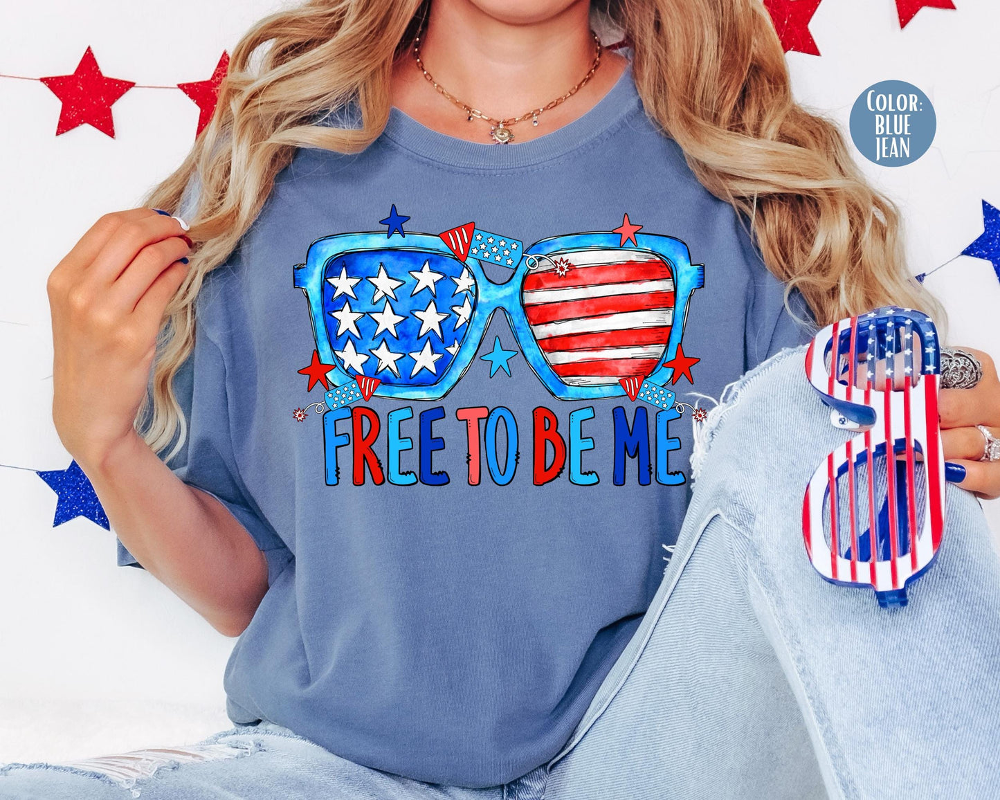 Comfort Colors Free To Be Me Shirt, 4th of July Shirts