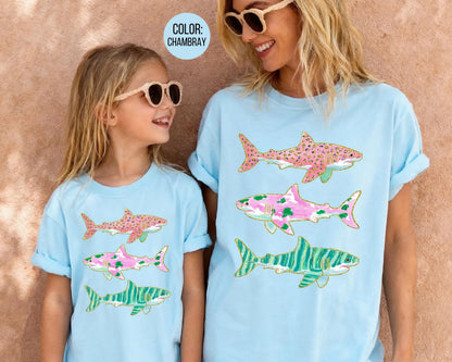 Comfort Colors® Preppy Shark Shirt, Shark Week Shirts