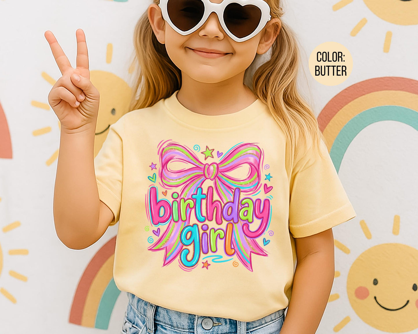 Comfort Colors Coquette Birthday Girl Shirt, Girls Birthday Shirts