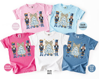 Comfort Colors Blue Victorian Nutcracker Shirt, Coquette Christmas Shirts, Nutcracker Gift