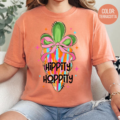 Comfort Colors Hippity Hoppity Carrot Easter Shirt