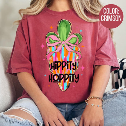 Comfort Colors Hippity Hoppity Carrot Easter Shirt