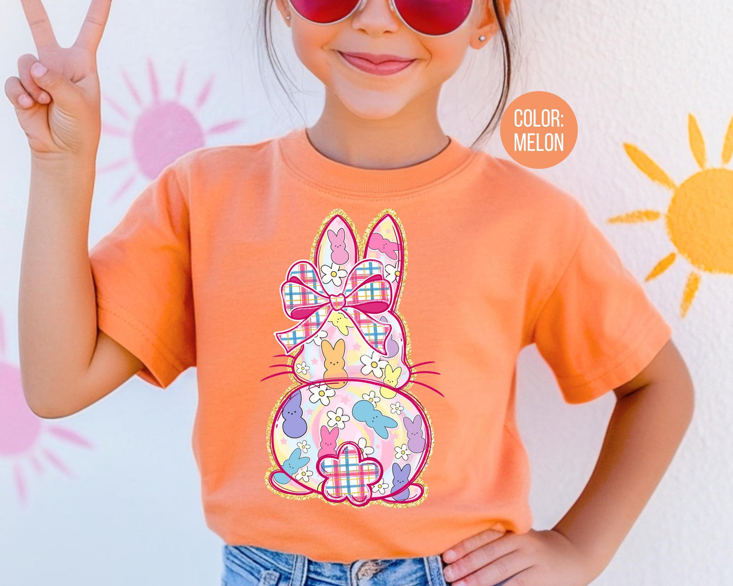 Comfort Colors® Pink Plaid Preppy Bunny Shirt, Adult and Youth Easter Bunny Shirts
