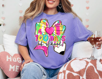 100 Days of School Shirt, Comfort Colors Teacher Tee