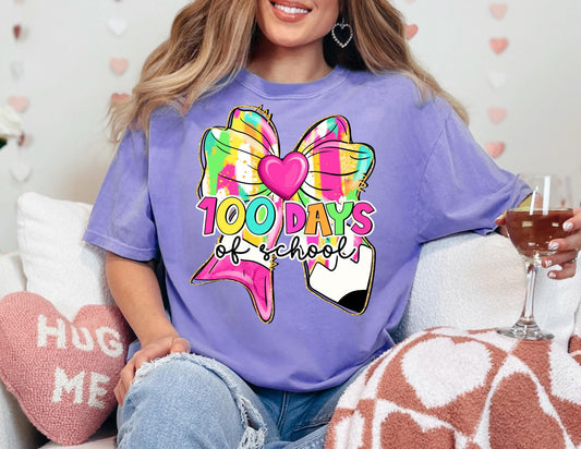 100 Days of School Shirt, Comfort Colors Teacher Tee