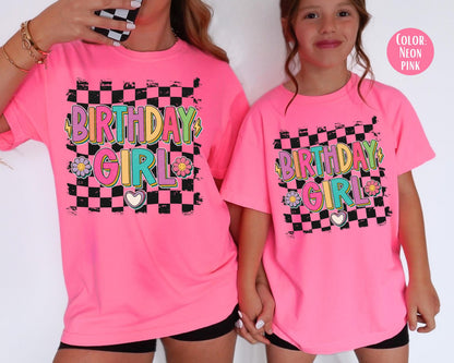 Comfort Colors Kids Birthday Girl Shirt