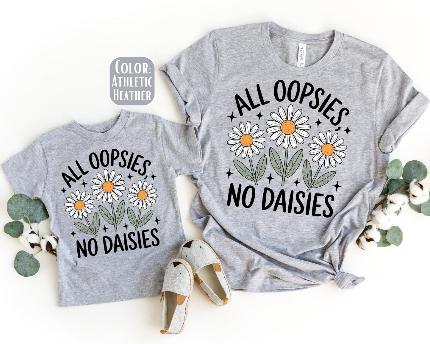 Mama Mini All Oopsies No Daisies Shirt, Mother's Day Gift, Matching Mommy and Me Daisy Shirt, Mama Mini Outfit, Mother Daughter Shirts