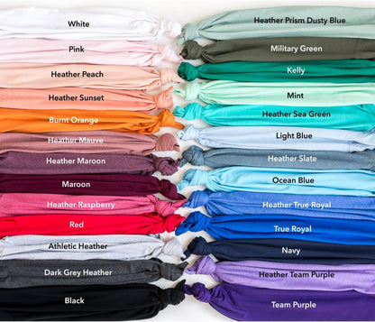 a large group of different colored shirts