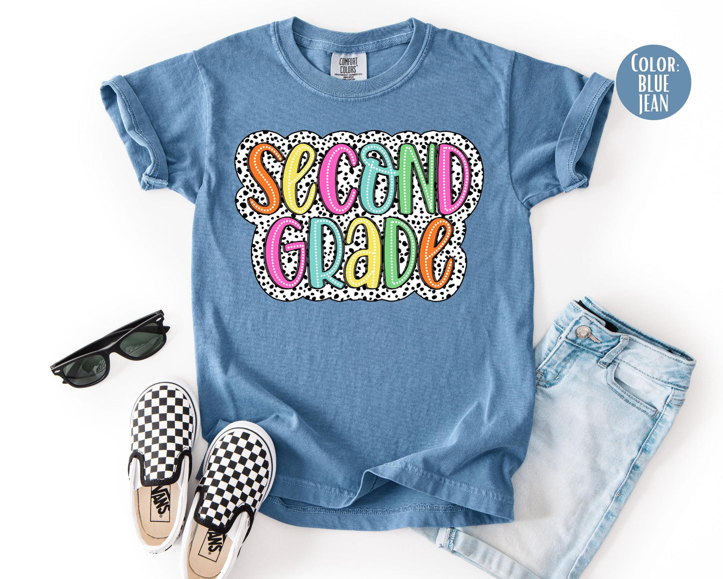 Comfort Colors Dalmatian Second Grade Shirt - Back to School Tee